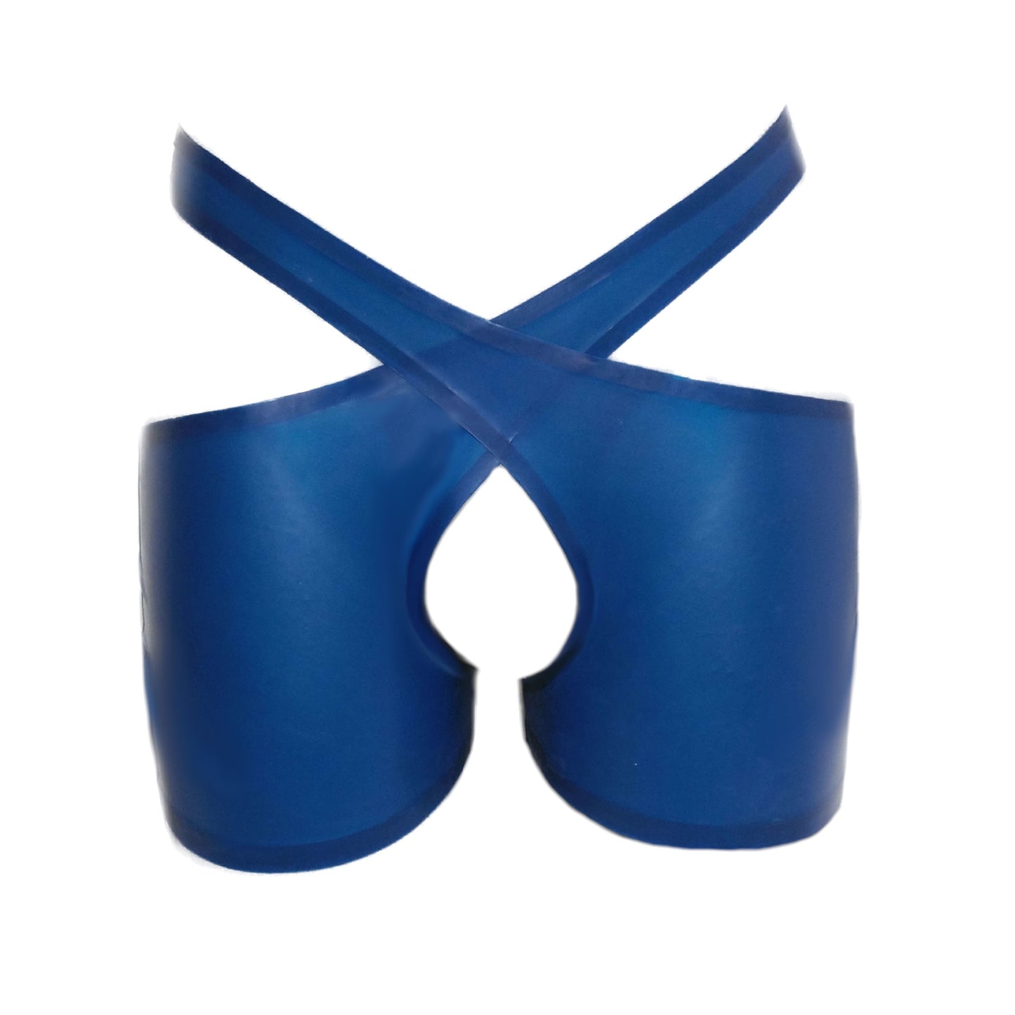 Latex Shorts open cortch in transparent Look Pair