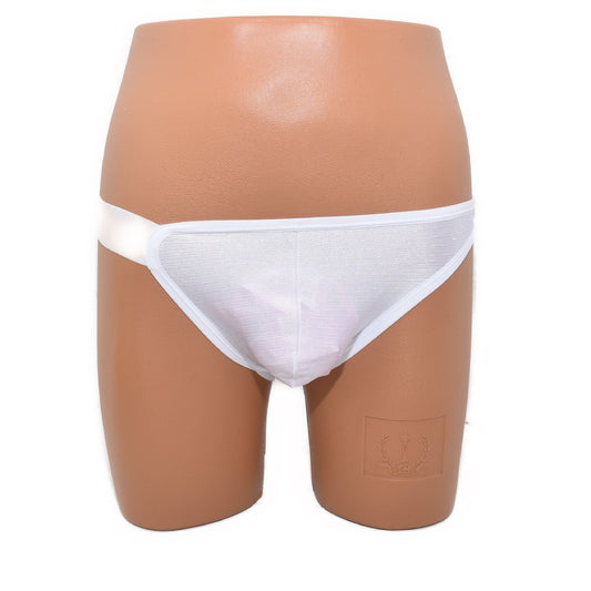 Men Slip glänzend mit tiefen Bändern hinten