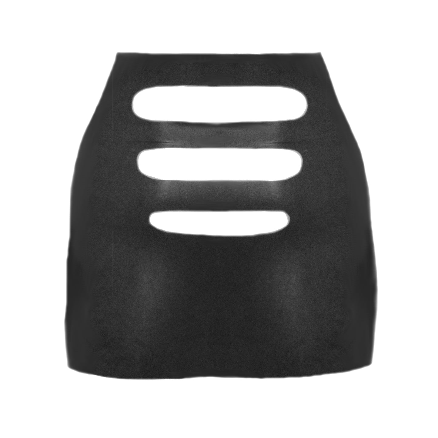 Latex Damen Rock Kurz Po frei