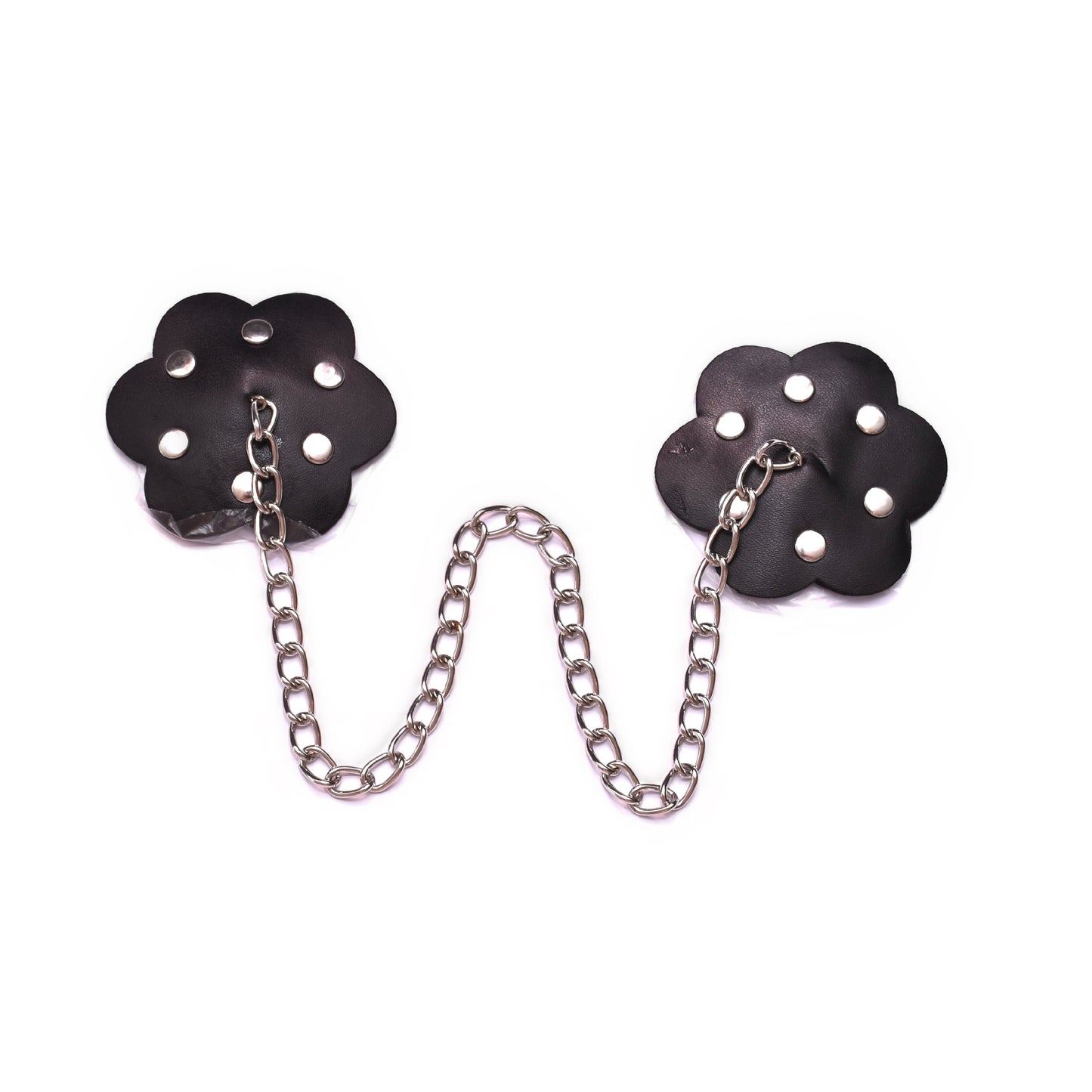 Nippel Cover Leder mit Kettchen