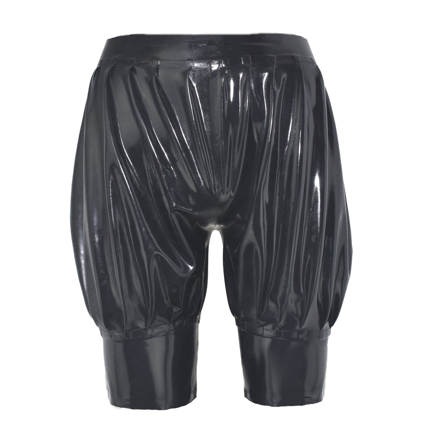 Latex Pluder-Hose mit extra breitem Bund an Hüfte und Beinen