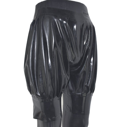 Latex Pluder-Hose mit extra breitem Bund an Hüfte und Beinen