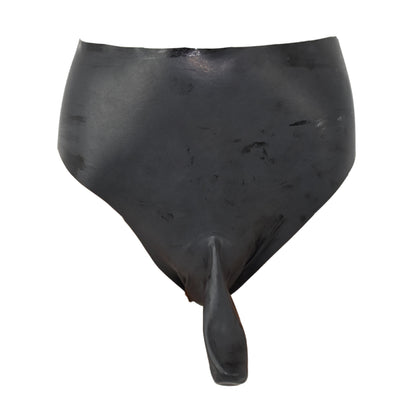 Latex Rüsselslip mit festem Anal Dildo