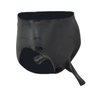 Latex Rüsselslip mit festem Anal Dildo