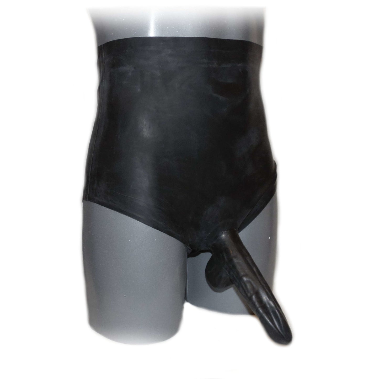 Latex Big Pants mit Kondom und extra hohem Bund 0,4 mm