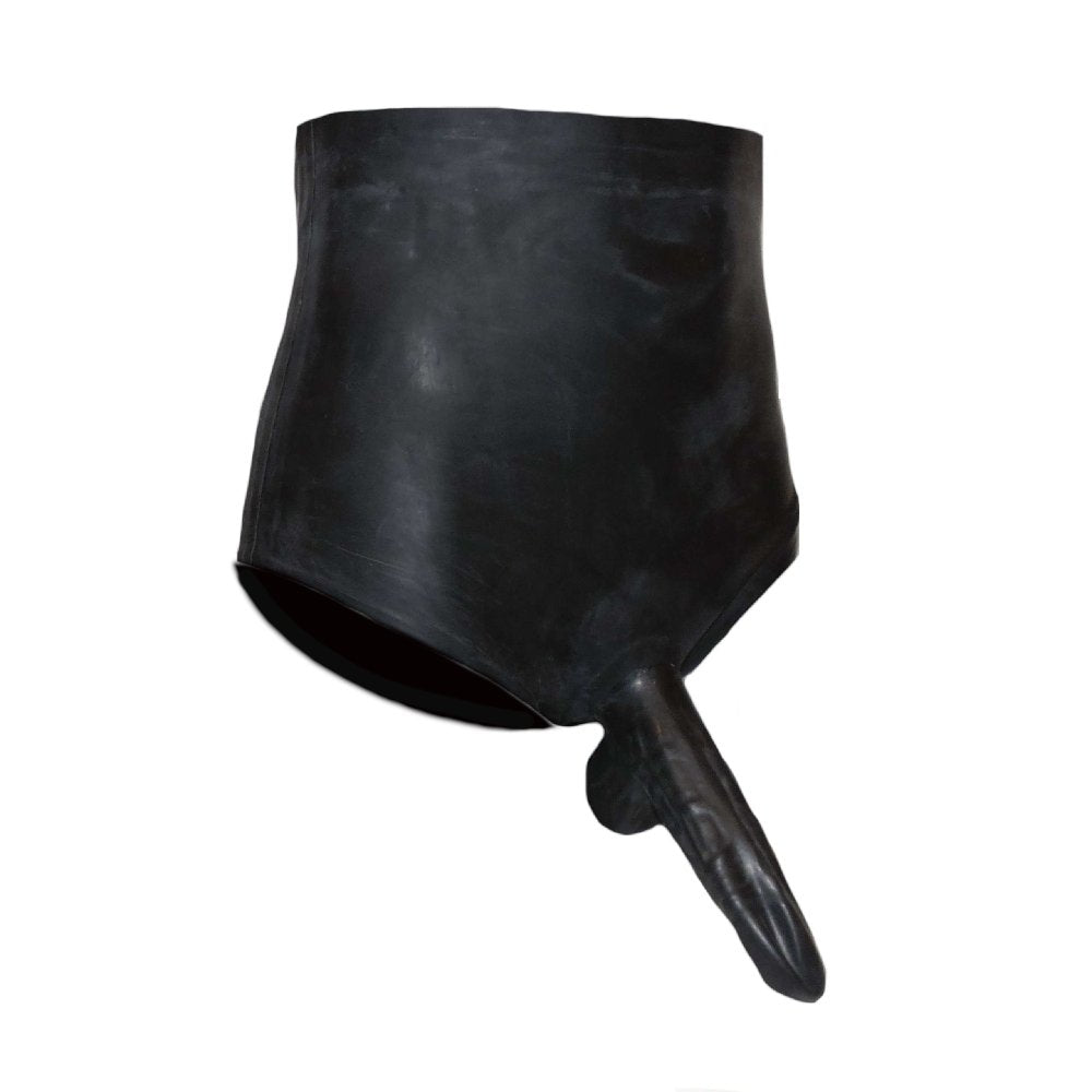 Latex Big Pants mit Kondom und extra hohem Bund 0,4 mm
