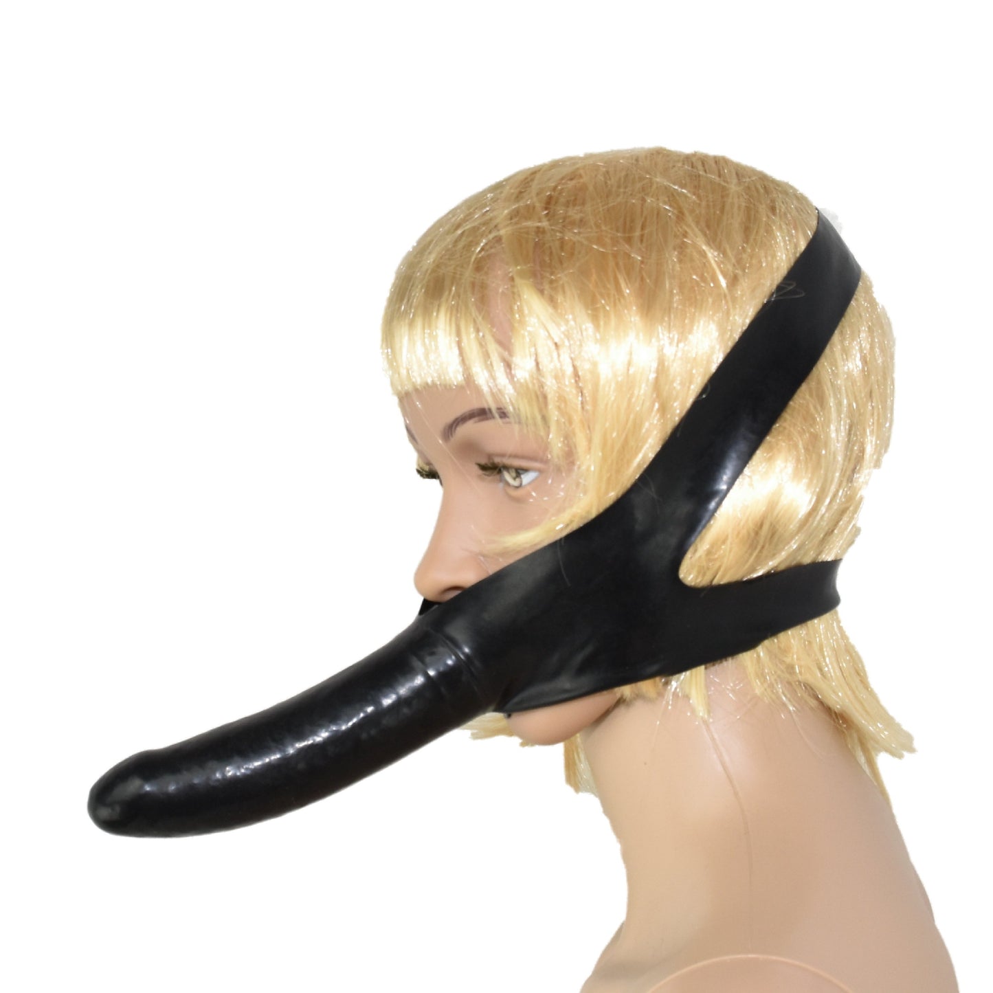 Latex Dildo mit Kopf- oder Oberschenkel Gurt 15 cm