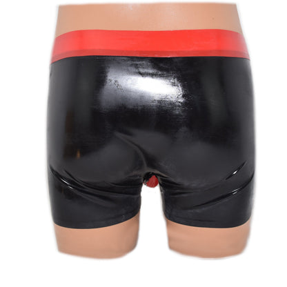Latex Shorts mit Reißverschluss und Hülle,  Hand made