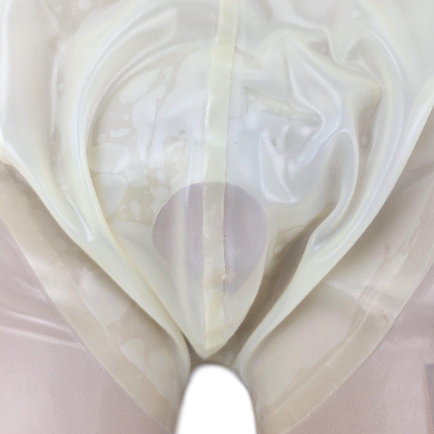 Latex Shorts Transparent mit Eingriff und Innenbeutel