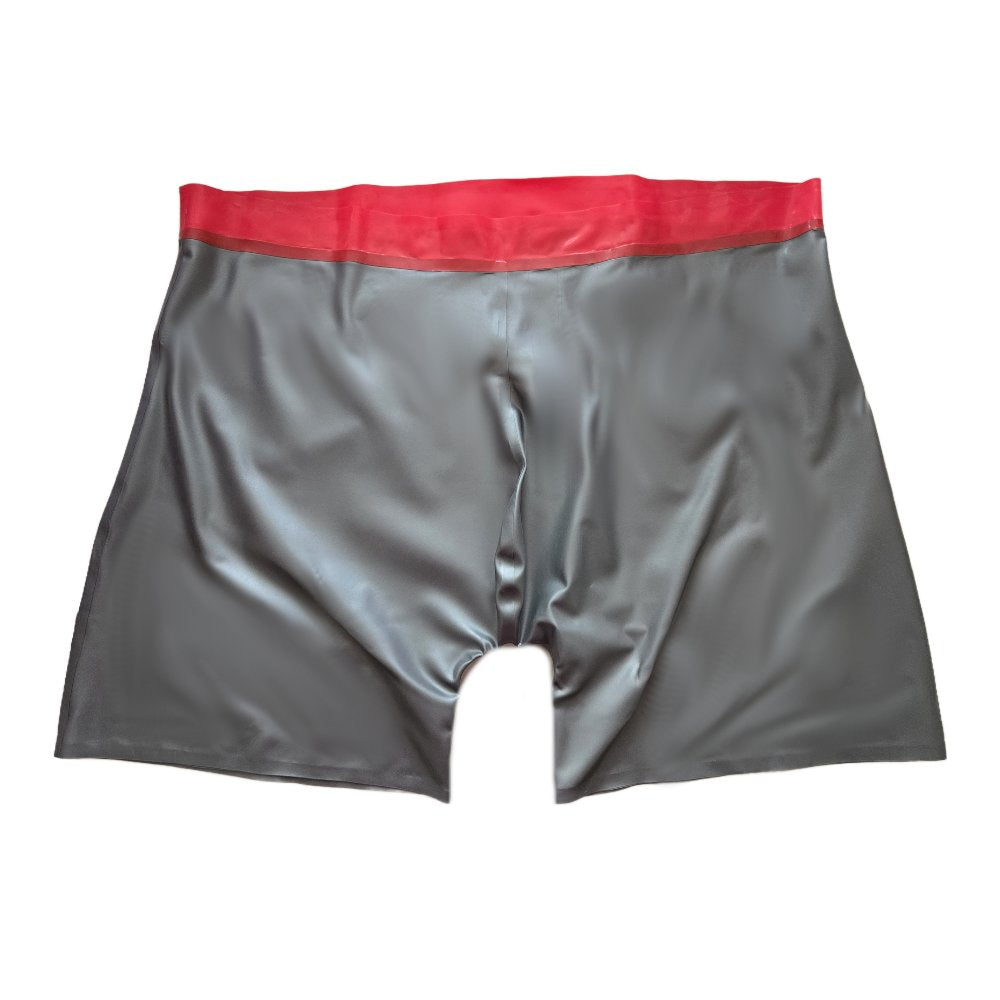 Latex Shorts - mit rotem Bund