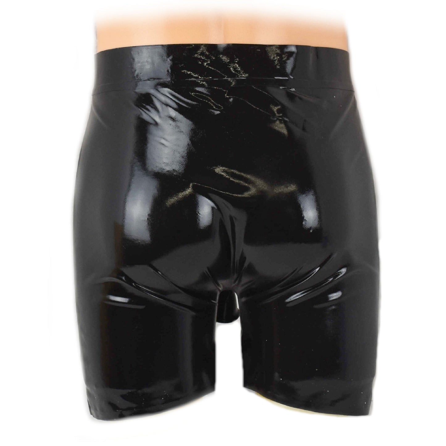 Latex Shorts mit Öffnung vorne