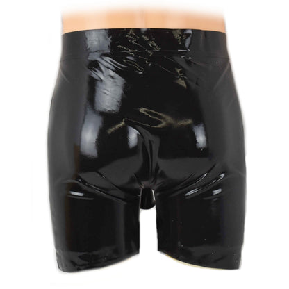 Latex Shorts mit Öffnung vorne