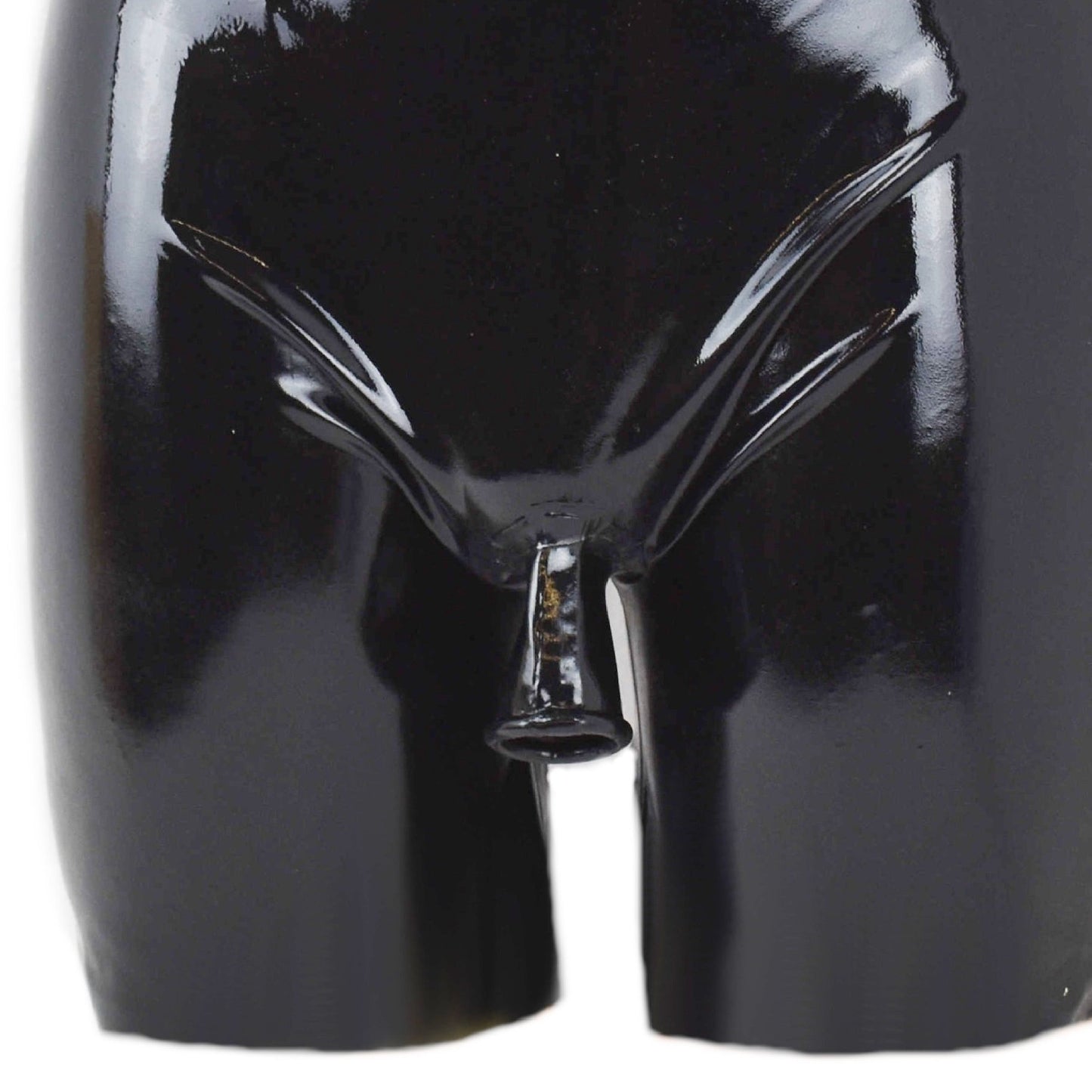 Latex Shorts mit Öffnung vorne