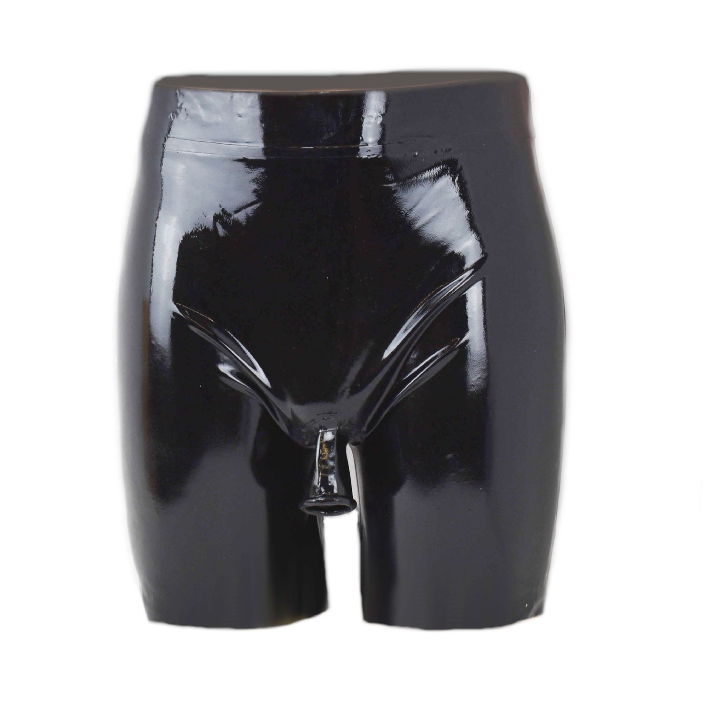 Latex Shorts mit Öffnung vorne