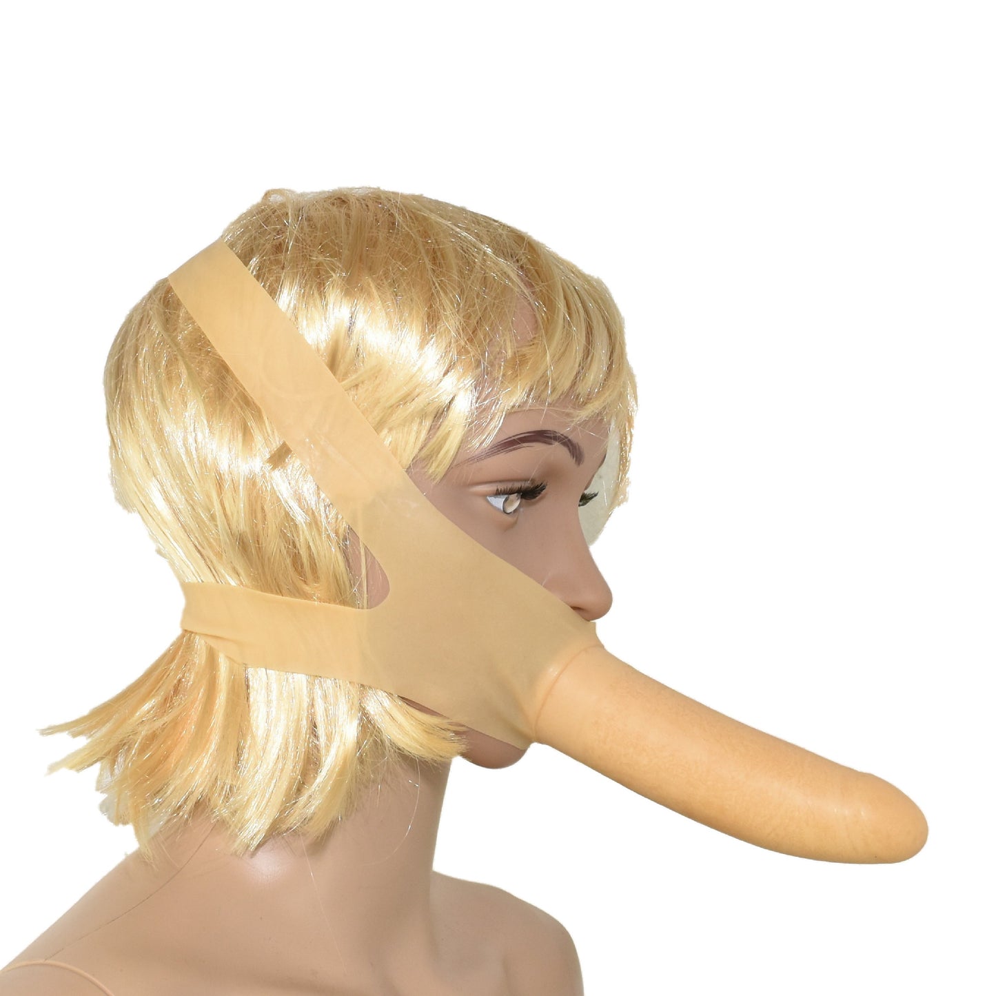 Latex Dildo mit Kopf- oder Oberschenkel Gurt 15 cm