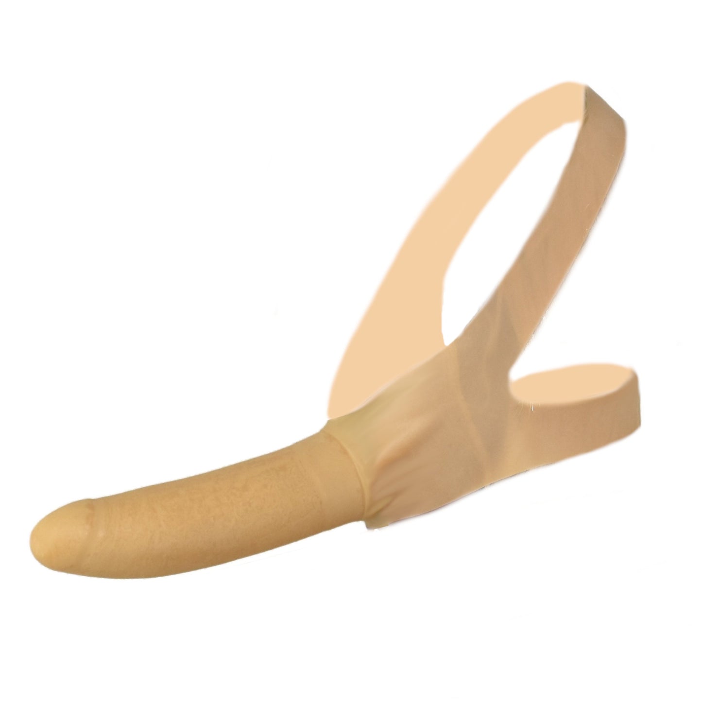 Latex Dildo mit Kopf- oder Oberschenkel Gurt 15 cm