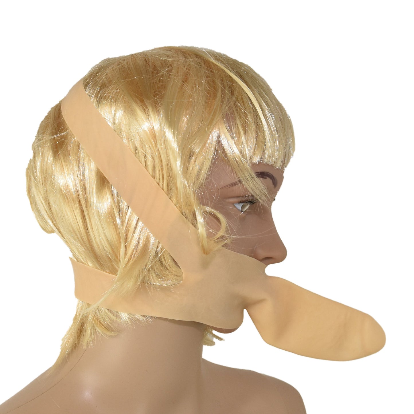 Latex Mund Condom mit Kopf Gurt Handgemacht