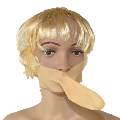 Latex Mund Condom mit Kopf Gurt Handgemacht