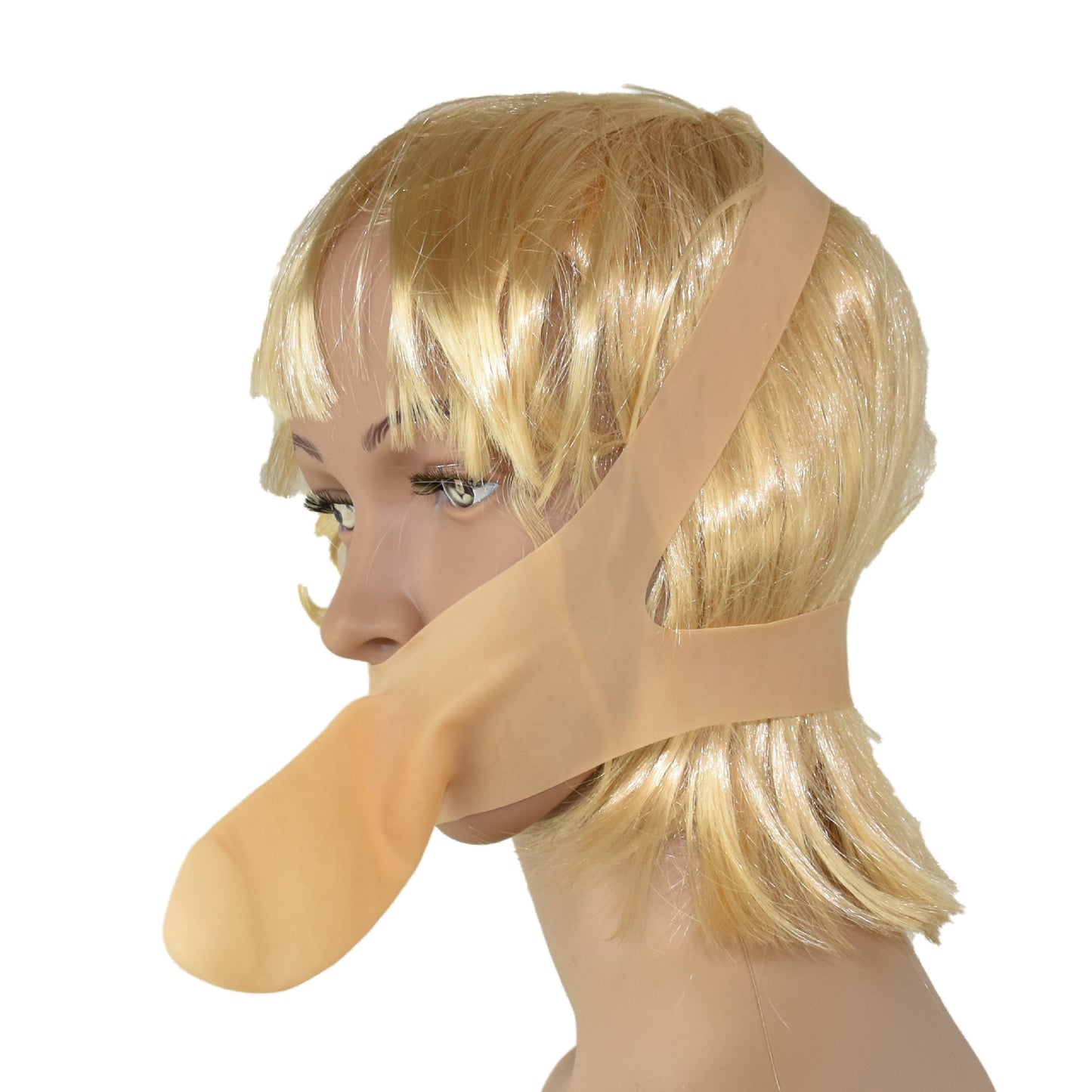 Latex Mund Condom mit Kopf Gurt Handgemacht