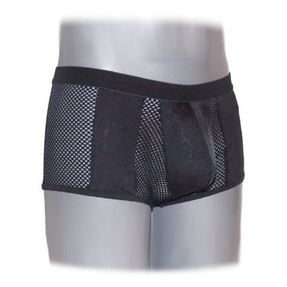 Boxer Netz Transparent Schwarz