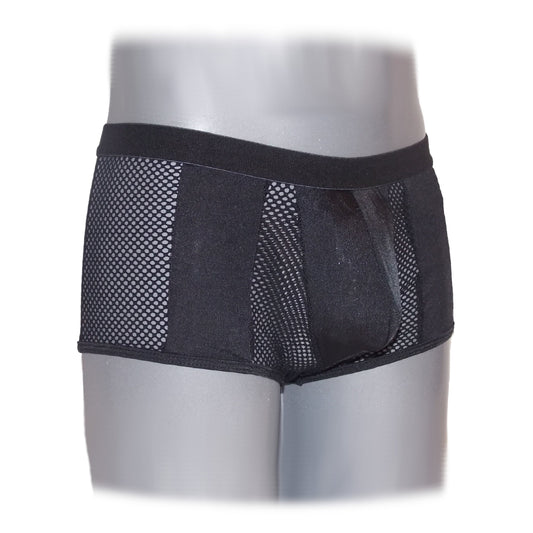 Boxer Netz Transparent Schwarz