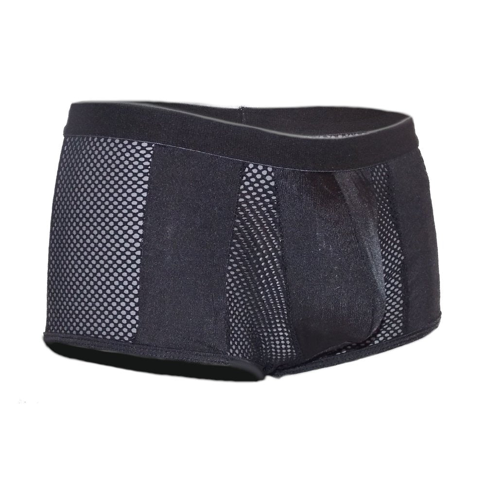 Boxer Netz Transparent Schwarz