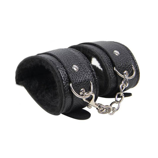 Kunstleder Handgelenkfessel gefüttert