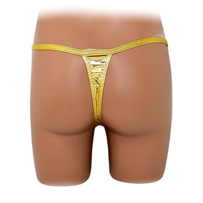 Mens thong bulge pouch thong with ring