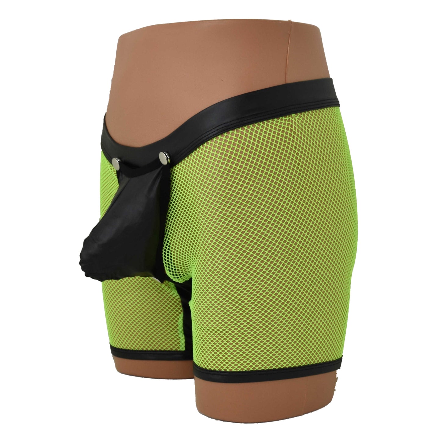Long Pants Netz Kunstleder Back open