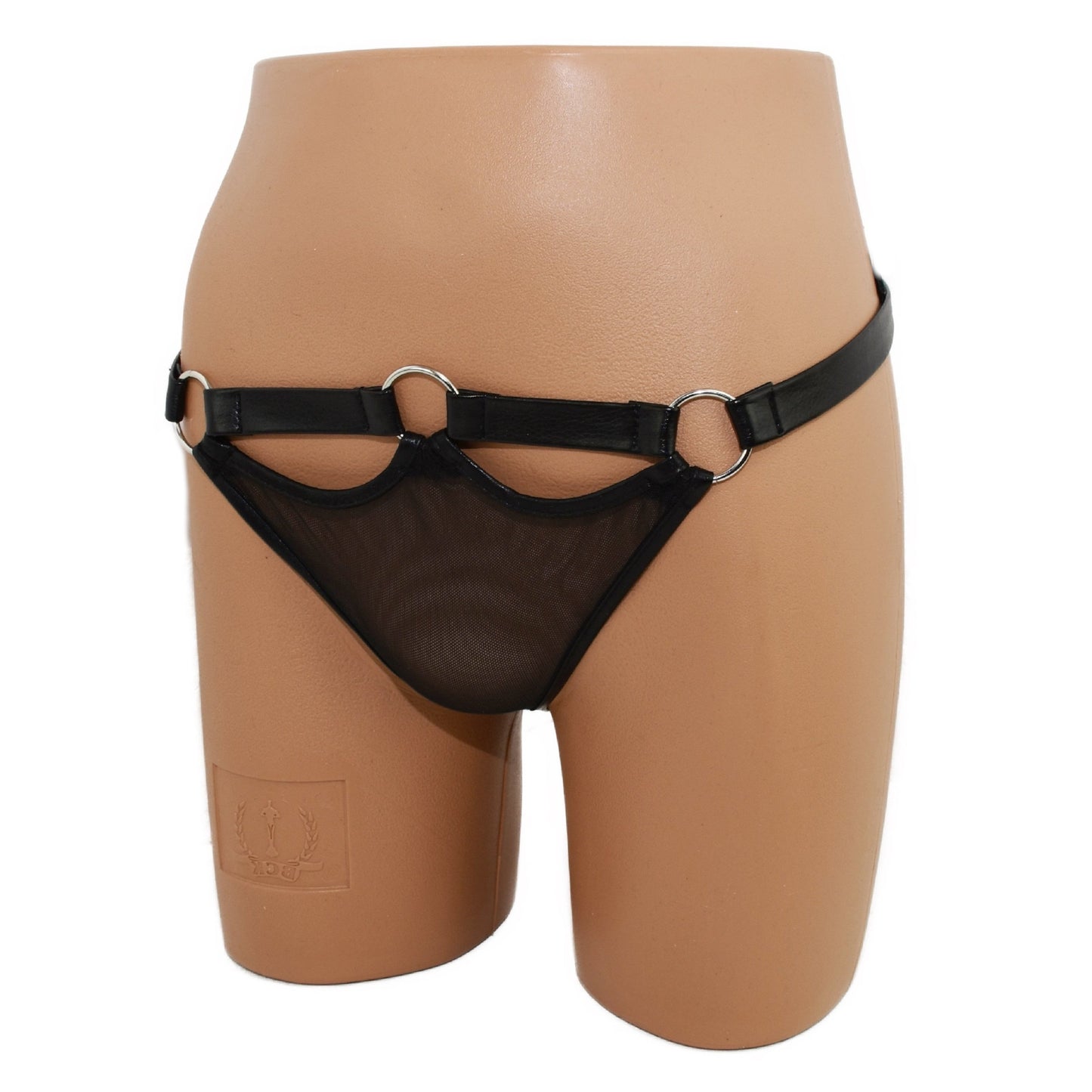 Netzstring mit Kunstlederbund