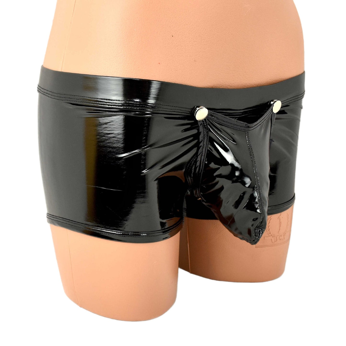 Lack Boxer mit Druckknöpfen zum vorne öffnen