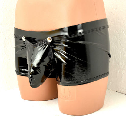 Lack Boxer mit Druckknöpfen zum vorne öffnen