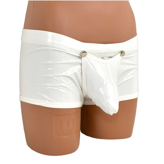 Lack Boxer mit Druckknöpfen zum vorne öffnen