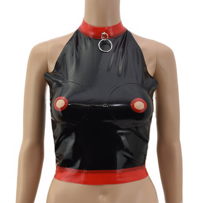 Latex Damen Oberteil Nippelfrei 0,4mm Latex