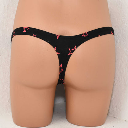 Strings Baumwolle gemustert Sterne Thongs