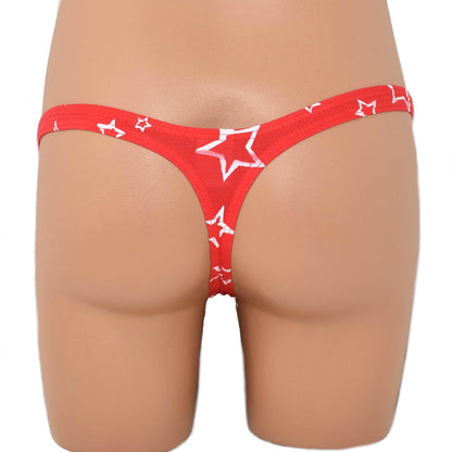 Strings Baumwolle gemustert Sterne Thongs