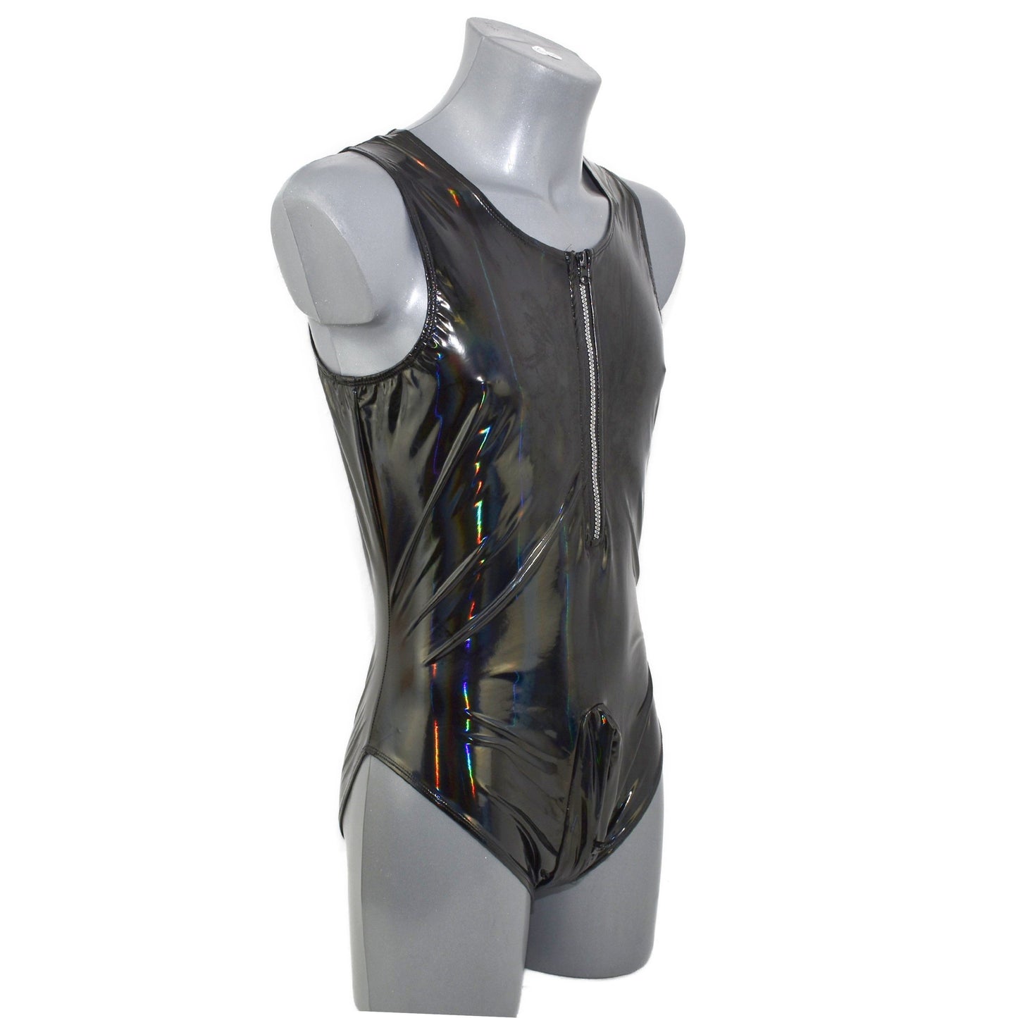 Body for him Lackleder Reißverschluss