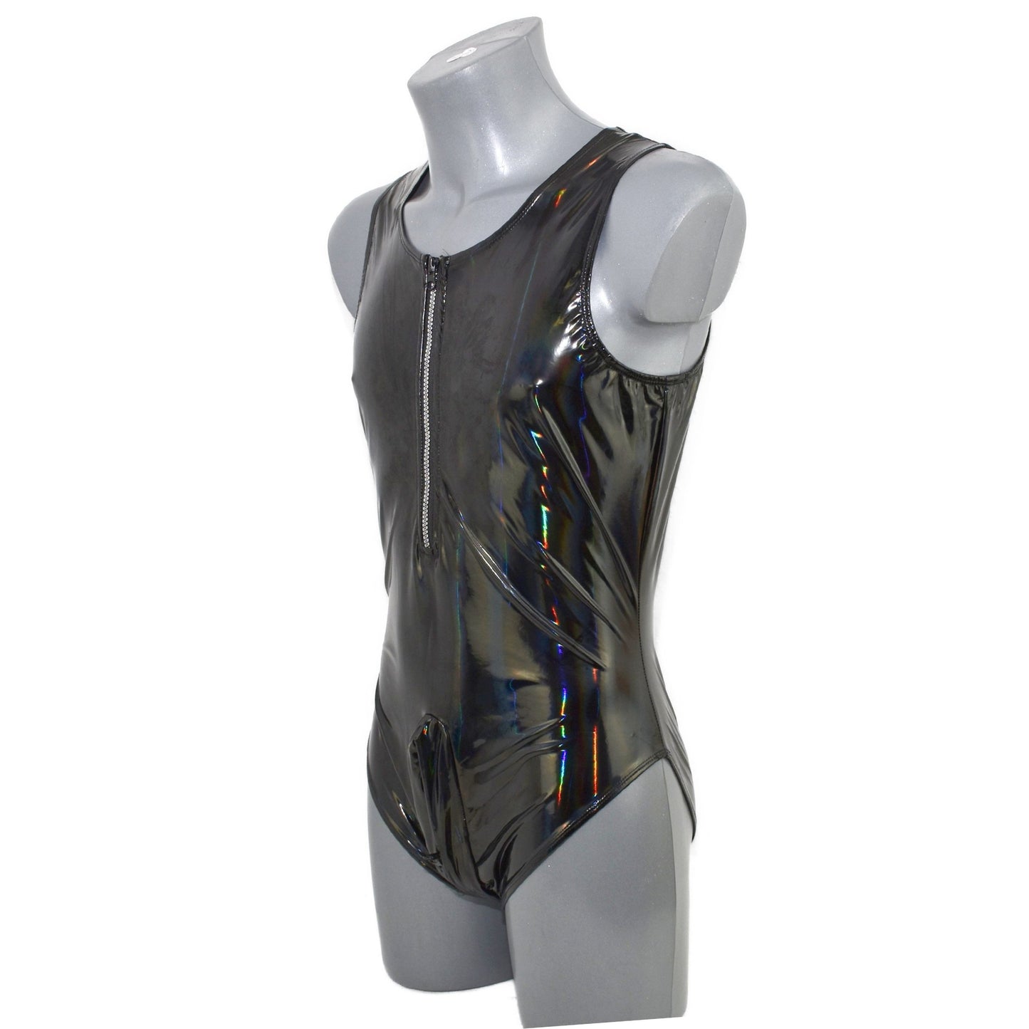 Body for him Lackleder Reißverschluss