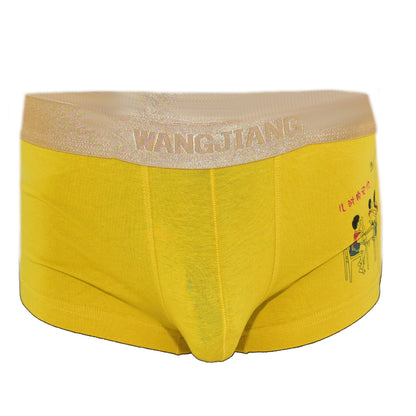Boxer mit Goldrand Comicdruck