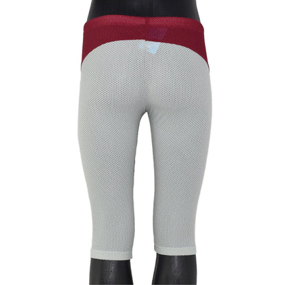 Knielange Netzstoff Sporthose Freizeithose mit Kordel