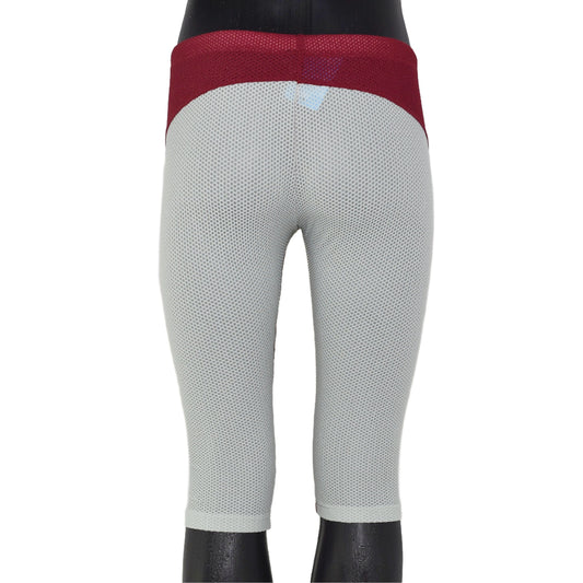 Knielange Netzstoff Sporthose Freizeithose mit Kordel