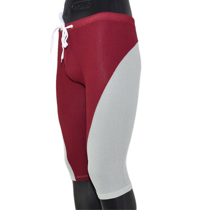 Knielange Netzstoff Sporthose Freizeithose mit Kordel