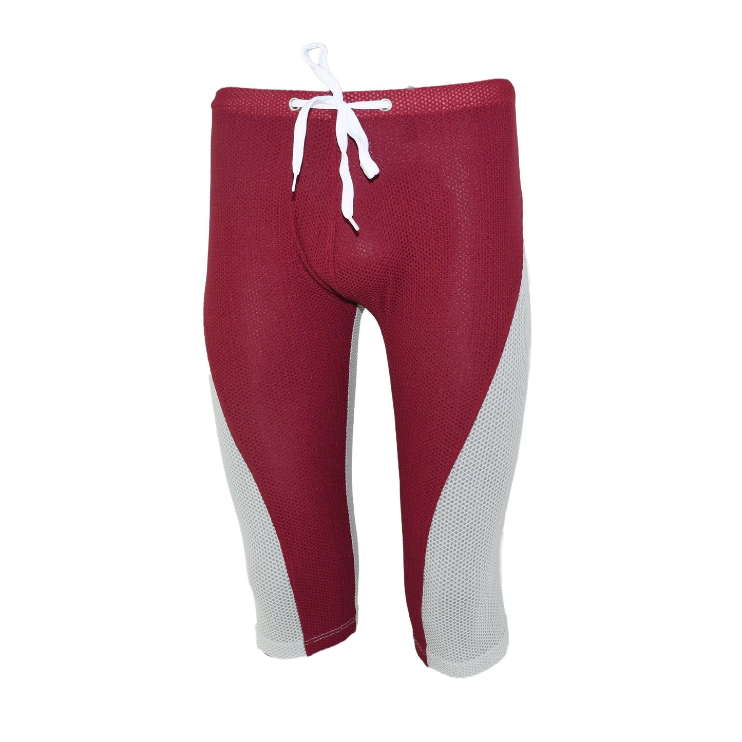 Knielange Netzstoff Sporthose Freizeithose mit Kordel