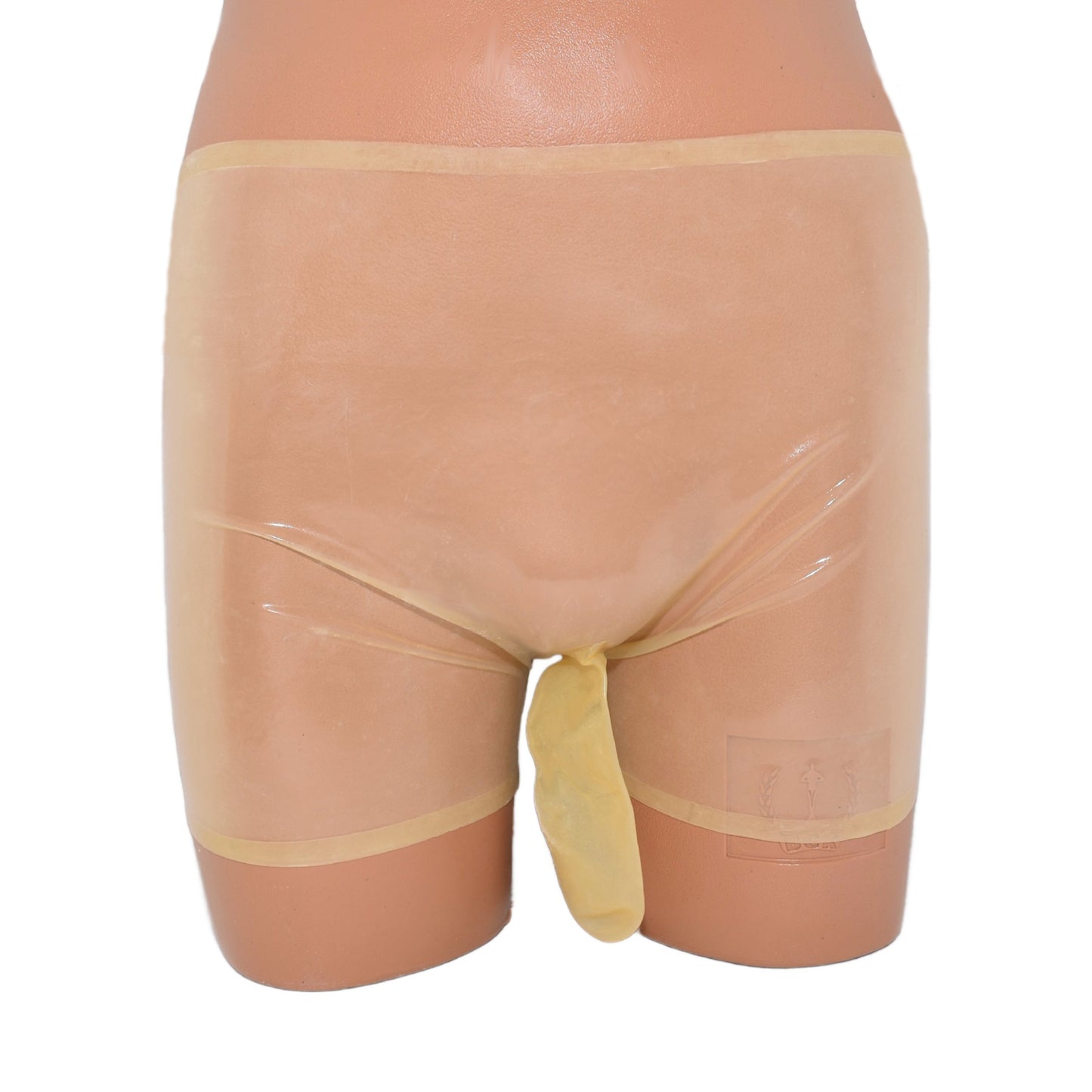 Latex shorts with hose