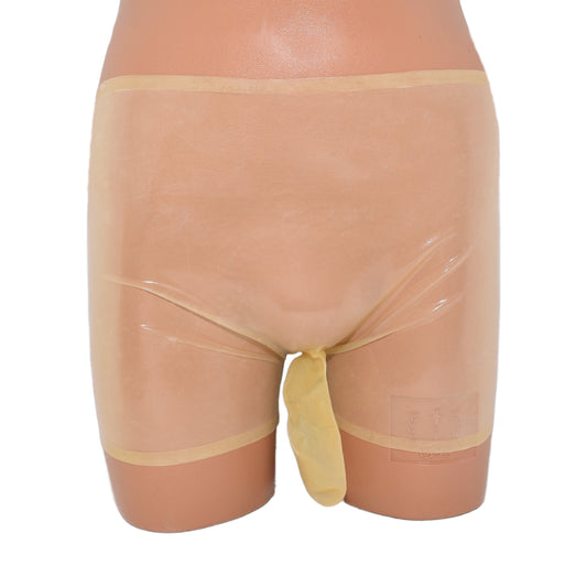 Latex Shorts mit Schlauch