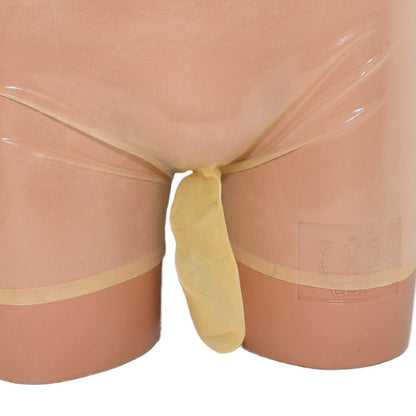 Latex shorts with hose