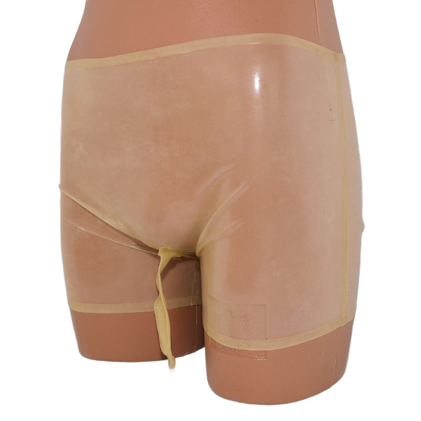 Latex shorts with hose