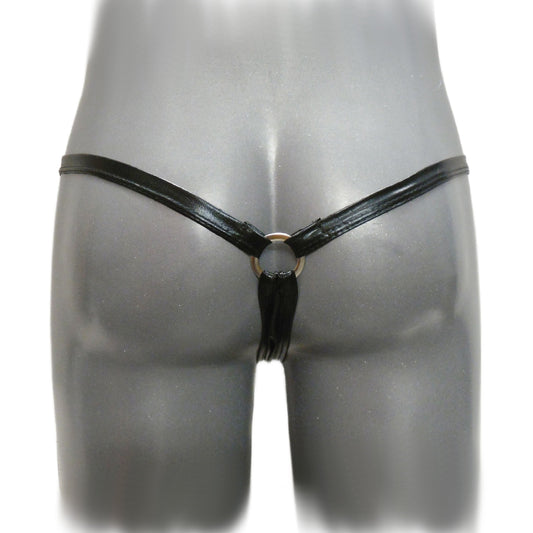 Black Onyx Ring Chip Thong