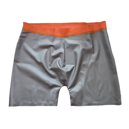 Latex Shorts - mit goldfarbenem Bund