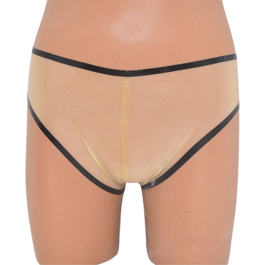 Latex Slip Transparent - Schwarzer Rand